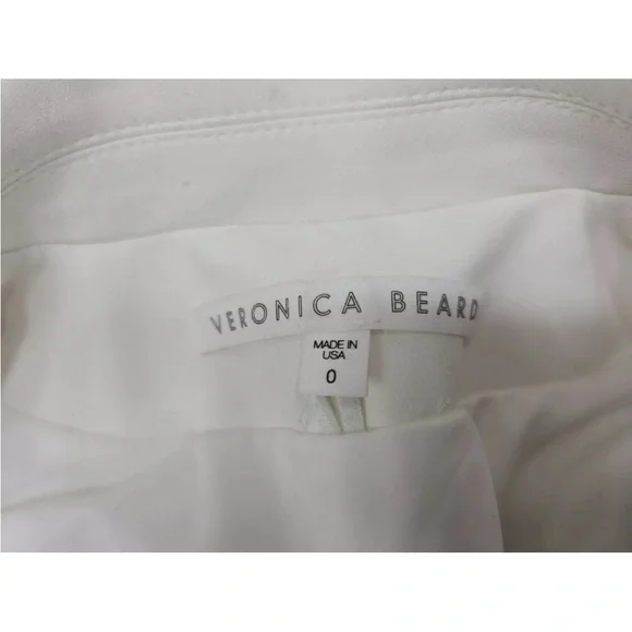 Veronica Beard Scuba Dickey Jacket Blazer White Size 0 Career Womens